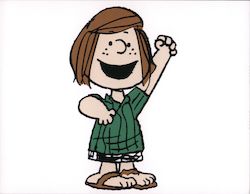 Peppermint Patty Snoopy's Home Ice Postcard