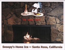 The Warm Puppy Cafe, Snoopy's Home Ice Postcard