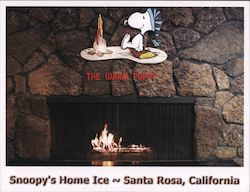 The Warm Puppy Cafe, Snoopy's Home Ice Santa Rosa, CA Postcard Postcard Postcard