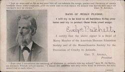 Band of Mercy Pledge - signed against animal cruelty, Evelyn Pritchett Boston, MA Ephemera Ephemera Ephemera