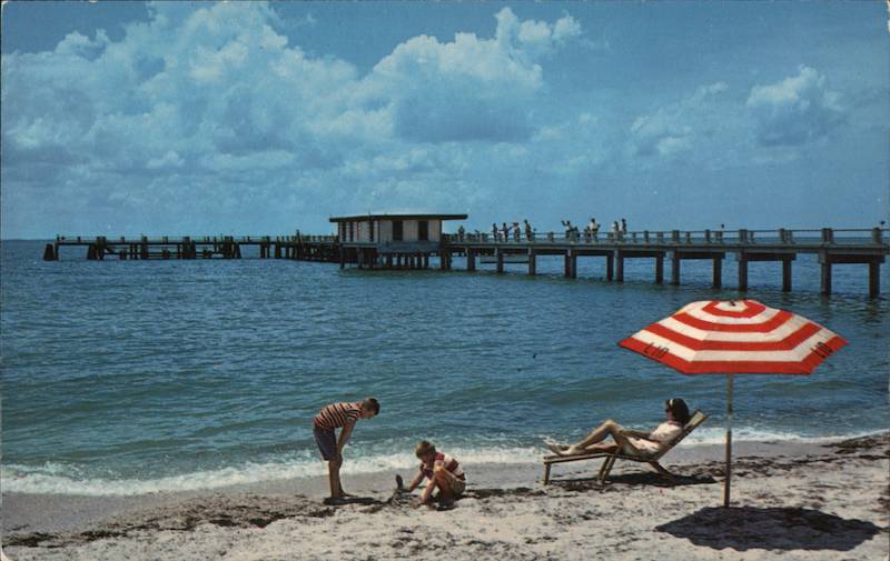 Fishing Pier - Fort De Soto Park on Mullet Key St. Petersburg Florida