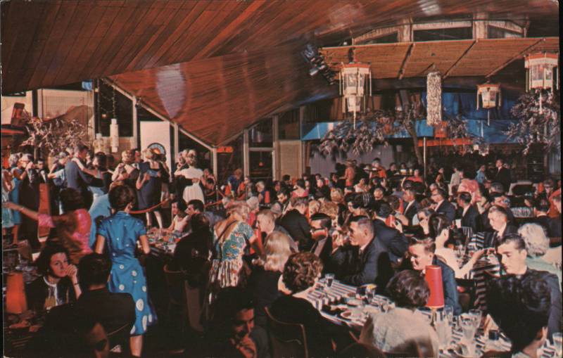 Shinto Temple Dining Room at The Castaways Resort Motel Miami Beach Florida