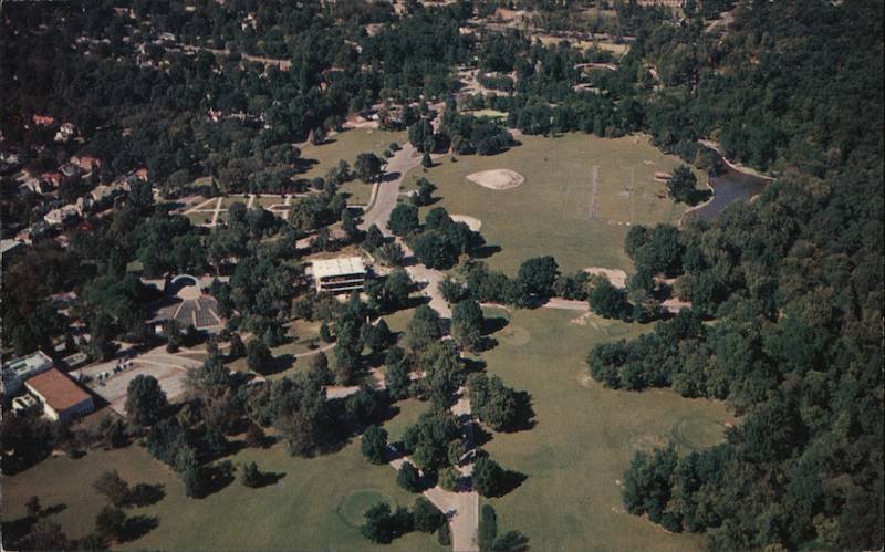 Aerial View of Overton Park Memphis Tennessee