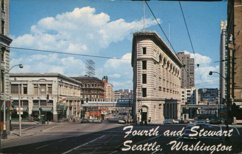 Fourth Avenue and Stewart Street Seattle Washington