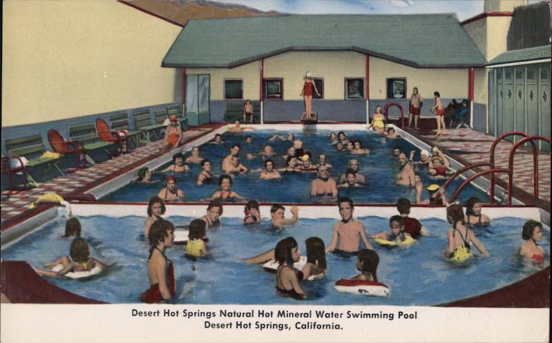 Desert Hot Springs Natural Hot Mineral Water Swimming Pool California