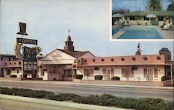 Topper Motor Hotel Bakersfield, CA Edwards Color Photo Postcard Postcard Postcard