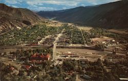 Bird's Eye View of Glenwood Springs, CO Colorado Postcard Postcard Postcard