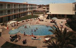 Tidelands Motor Inn and Swimming Pool Postcard