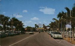 Looking Toward Bahia Mar Shopping Center and Boat Docks Postcard