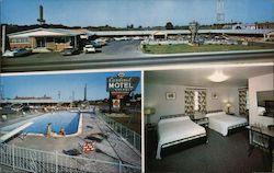 Cardinal Motel and Dining Room Postcard