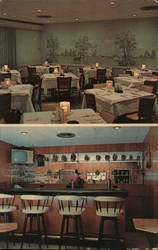 Interior Views of the Magnolia Motor Hotel & Restaurant Vicksburg, MS Postcard Postcard Postcard