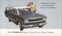 1960 Rambler Super Cross Country Station Wagon Postcard