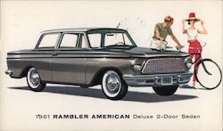 1961 Rambler American Deluxe 2-Door Sedan Cars Postcard Postcard Postcard
