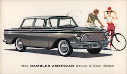 1961 Rambler American Deluxe 2-Door Sedan Postcard