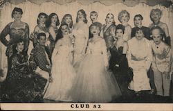 Drag Show Group Photo of Performers at Club 82 New York, NY Postcard Postcard Postcard