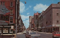 Market Street, In Downtown Wheeling Postcard