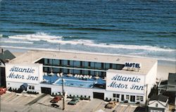 Atlantic Motor Inn Wells Beach, ME Postcard Postcard Postcard