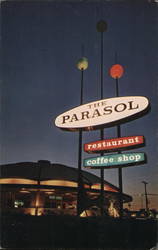 Plexiglas - The Parasol Restaurant & Coffee Shop Torrance, CA Postcard Postcard Postcard