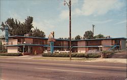 Exterior View of Anchor Motel Postcard