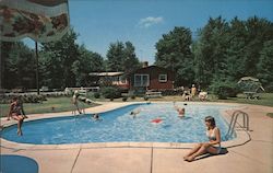 Swimming Pool At The Sportsman Motel, Route 940 Postcard