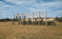 Physical Training Exercise During Basic Training at Fort Dix New Jersey Postcard Postcard Postcard