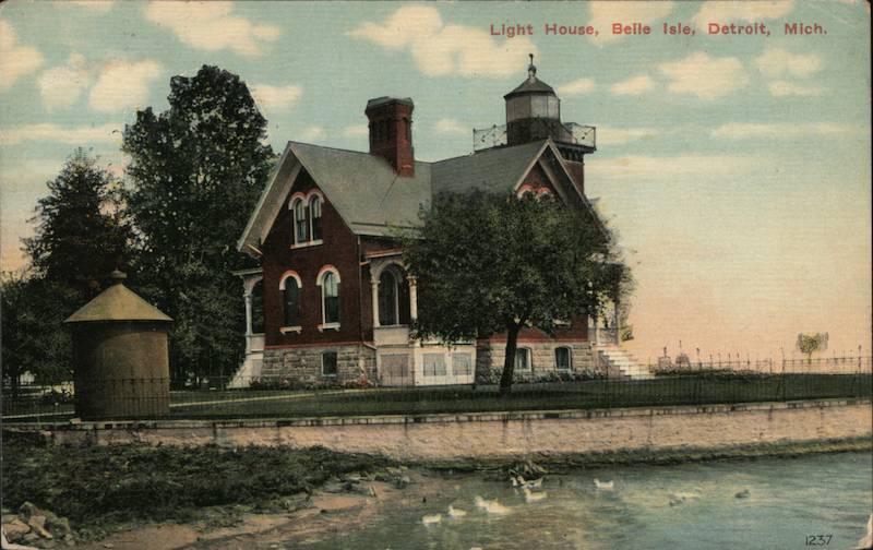 Light House on Belle Isle Detroit Michigan