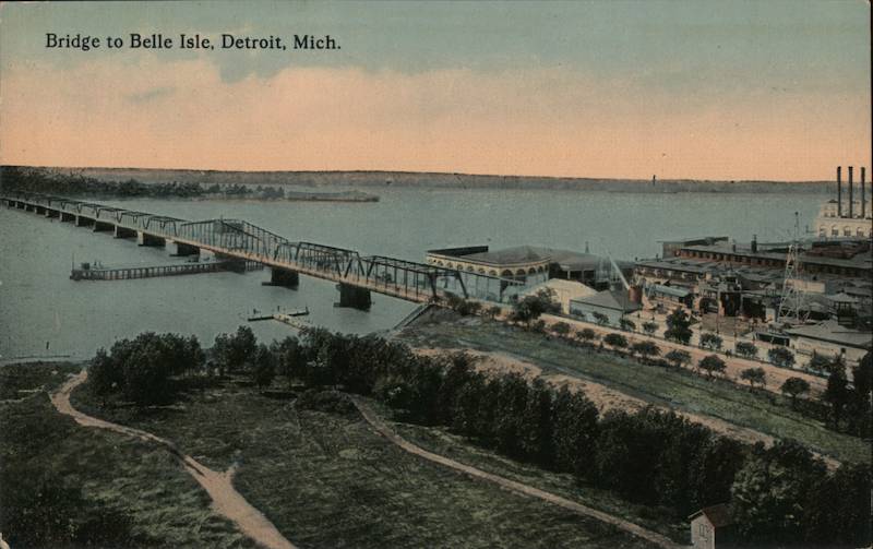 Bridge to Belle Isle Detroit Michigan