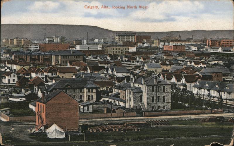 View Looking North West Calgary AB Canada Alberta