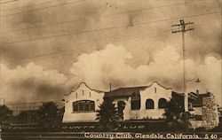Country Club Glendale California Postcard