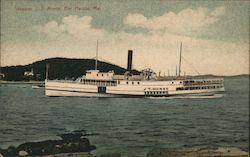 Steamer J T Morse, Bar Harbor Me Postcard