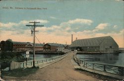 Entrance to Portsmouth Navy Yard Postcard
