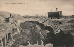 Coal Quarry Tofield, AB Canada Alberta Postcard Postcard Postcard