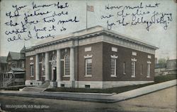 U.S. Post Office in Washington PA Postcard