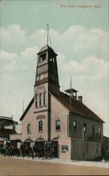 Fire Hall Calgary, Canada Misc. Canada Postcard Postcard Postcard