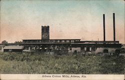 Athens Cotton Mills Alabama Postcard Postcard Postcard