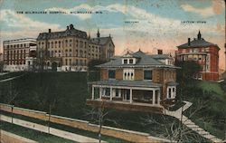 Milwaukee Hospital Postcard