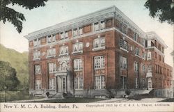 New Y.M.C.A. Building Butler, PA Postcard Postcard Postcard