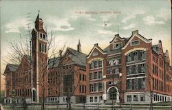 High School Akron, OH Postcard Postcard Postcard