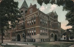 High School Fremont, OH Postcard Postcard Postcard