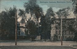 Washington Seminary in Washington PA Postcard