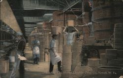 Loading the Kiln, Homer Laughlin China Company Postcard