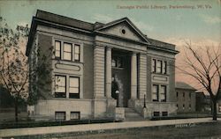 Carnegie Public Library Parkersburg, WV Postcard Postcard Postcard