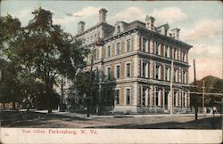 Post Office Parkersburg, WV Postcard Postcard Postcard