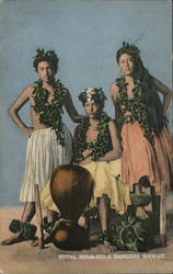 Royal Hula-Hula Dancers Postcard