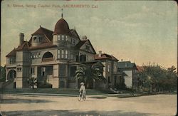 North Street, facing Capitol Park Postcard