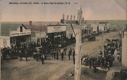 A Busy Day, Saturday, October 24, 1908 Postcard