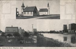 Along the River Weyburn, SK Canada Saskatchewan Postcard Postcard Postcard