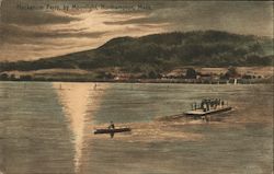 Hockanum Ferry by Moonlight Postcard