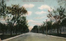 Main Ave., Government Island Postcard