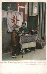 Chinese Fortune Teller - Business Ruined by Earthquake and Fire San Francisco, CA Postcard Postcard Postcard